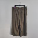 Lane Bryant  Women's Green Crop Wide Leg Pleated Pants 18/20 Photo 1