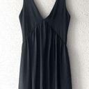 Honey Punch Black Dress — Breezy SemiSheer Summer — V Neck — Small Photo 0