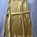 Babaton  Slip Satin Midi Skirt in Gold Photo 1