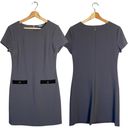 Tommy Hilfiger  Shift Career Mini Dress Women's 8 Short Sleeve Faux Pockets Gray Photo 1