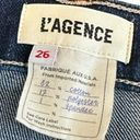 L'Agence  Dark Wash Alexia Jeans Denim Pants Cropped Distressed Size 26 Women's Photo 8