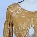 Revolve Camila Coelho  Marcia Top Size Xsmall Long Sleeve Blouse Yellow $148 Photo 5