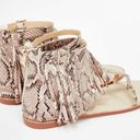 JustFab  Winnifred reptile fringe sandals size 6½ Photo 3