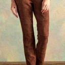 Sundance  Luxe Dreams Leggings Faux SuedeAmber Brown Pants Women's Size 14 Photo 0