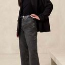 Banana Republic High Rise Wide Leg Crop Black Denim Jeans, Size 26 Photo 1