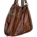 Michael Kors MK  Moxley Tan Lamb Leather Purse Hobo Shoulder Bag Brown Soft Photo 1