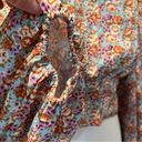Bohme floral blouse size medium sweetheart back with tie button neck Photo 8