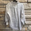 Equipment  Femme Sheer 100% Silk Shirt Button Up Tan zebra Print Medium FLAWED Photo 2