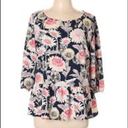 LC Lauren Conrad LNWOT Lauren Conrad floral peplum top Photo 1