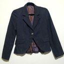 AQUA  Brown Pinstripe Blazer Sz Small Photo 0