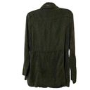 Dear John  Women Dark Green Hidden Hood Cinched Pockets Utility Jacket‎ Size S Photo 5