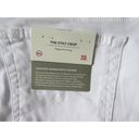 AG Adriano Goldschmied NWT  Stilt in White Sateen Cigarette Crop Stretch Jeans 32 Photo 6