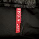 Spanx  Black Faux Leather Jogger Pants Photo 3