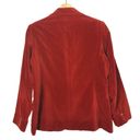 Nordstrom  Vintage Velvet Rust Orange Two Button Blazer M Photo 1