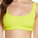 Good American  Women’s Always Fits Scoop Neck Bikini Top in Electric Lime sz 1/2 Photo 1