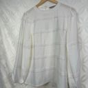 Grace Karin  Preppy White Lace Decorated Tiered Puffed Blouse Size M NWT Photo 3