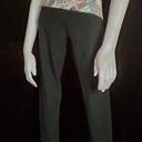 Victoria's Secret Victoria Sport Black Capri Yoga Pants with Gray Floral Waistband (S) Photo 0