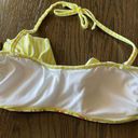 OP Ocean Pacific Trical Yellow Ruffle Swim Top, Small Photo 1