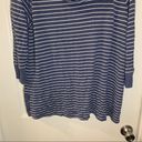 Westbound  Blue Striped Cowl Neck 3/4 Sleeve Knit Top 1X Photo 3