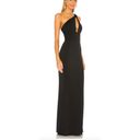 Katie May  Edgy Dress Black MEDIUM One Shoulder Gown Cutout USA Designer $298 NEW Photo 1