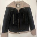 Ruff Hewn Sherpa Lined Suede Jacket  Photo 0