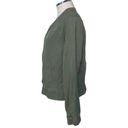 American Eagle  Outfitters Tencel Bomber Jacket in Olive Green Size Large Photo 5