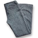 Loft  Women's Gray Wool Lined Flat Front Wide Leg Boot Cut Leg Pants Size 4 Photo 9