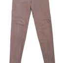 Lysse  Faux Suede Leggings High Waisted Pants Pull On Stretch Tan XS NWOT Photo 3