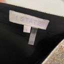 1. State  Mini Skirt Size Large Metallic A-line Dressy Holiday Cocktail Pleated Photo 11