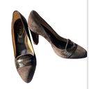 Tod's - Women's  Brown Suede Pump Loafers Heels  41/  US Size 10  Preowned Photo 3