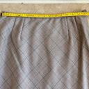 Pendleton  Beige Diagonal Plaid Vintage Wool Womens Size 12 Pencil Knee Length Photo 6