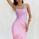 Petal and Pup  Runaway the Label Palamo Sunrise Rhinestone Ombre Midi Dress 10 NWT Photo 0