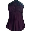 Cache  Silk Blouse Sleeveless Sparkly Purple and Black Top Size XS NWT Photo 0