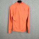 Kyodan  Womens Sweatshirt Medium Orange Thumb Holes Chevron 1/4 Zip Pullover Photo 4