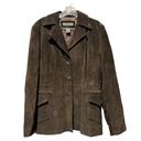 Banana Republic Vintage Y2K Penny Lane  suede brown fitted Coat size XL Photo 2