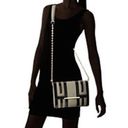 Big Buddha  Women's Gray Temple Black Patent Leather Chain Strap Handbag NWT Photo 9