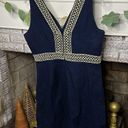 Lilly Pulitzer  size 12 Aveline V-neck cotton shift dress navy gold wedding guest Photo 1