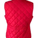 St. John’s Bay NWT ~ ST JOHNS BAY Cabaret Red Quilted Pockets Sleeveless Vest ~ Women's MEDIUM Photo 6