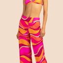 Trina Turk  Swim & Spa Collection Vivid Vista Swim Pants pink orange M Photo 1