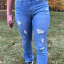 Soundgirl Distressed Flare Denim Jeans Photo 1