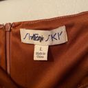 She & Sky Brown Faux Suede Wrap Gored Skort With Side Tie Photo 4