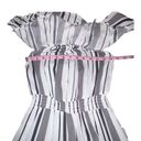 New Look  Women Black White Striped High Low MIDI Off  The Shoulder Dress Small Photo 3