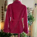 Delicates 𝅺 Raspberry Fuzzy Short Robe Size Small Photo 1