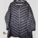 MICHAEL KORS Black Packable Chevron Quilted Down Winter Jacket | 2X Photo 2