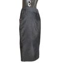 United Colors Of Benetton  Black-Gray Corduroy Pencil Skirt Size 42 / 6US Photo 3