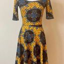 LuLaRoe Yellow Flower Paisley Dress XXS Photo 5