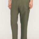 Everlane  The Poplin Pleated Taper Pant Kalamata Green ankle High Rise size 6 Photo 1