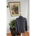 Krass&co G.H. Bass &  Womens Small Knit Zip Up Cardigan Sweater Gray XL/EG Long Sleeve Photo 7