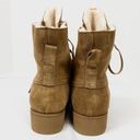 BEARPAW NWOB  Krista Tan Suede Sheepskin Heeled Ankle Boots Photo 2