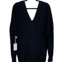 Good American NWT  Cardigan Sweater Size 3/4 L XL Ribbed Knit Black Photo 2